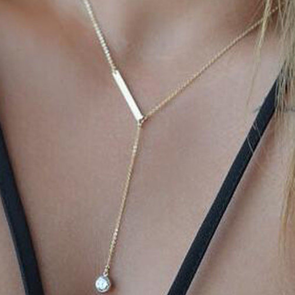 SOLD 14Kt Gold Plated Slider Necklace - Picture 6 of 6
